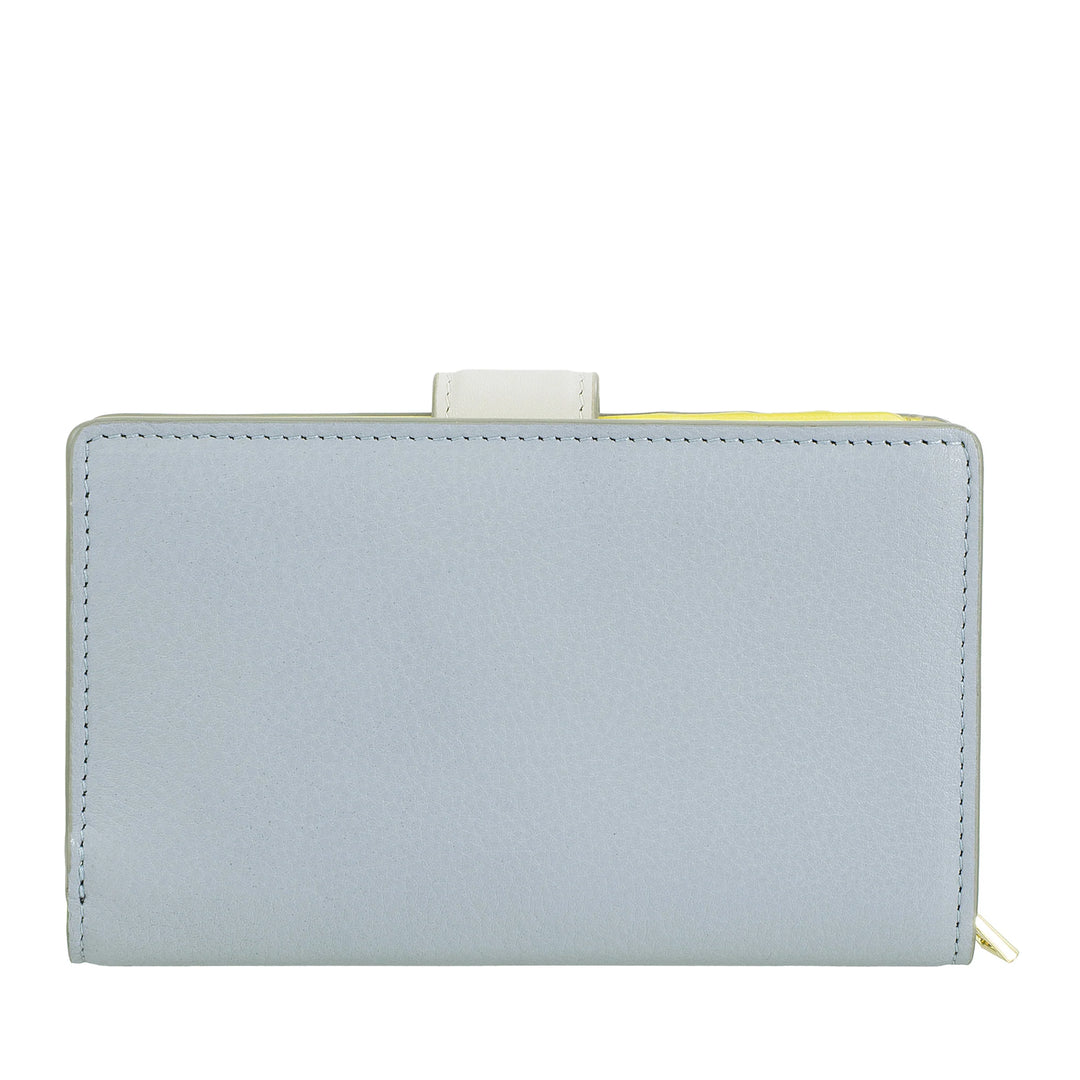 DUDU Portefeuille en Cuir pour Femme avec Porte-Monnaie Zippé et Porte-Cartes - Portefeuilles pour Femmes élégants et Fonctionnels pour Cartes, Billets et pièces de Monnaie