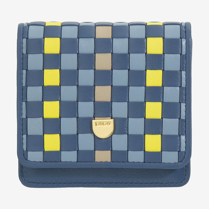 Cartera Pequeña de Mujer DUDU en Piel Trenzada - Elegante y Compacta con Compartimentos para Tarjetas, Tarjetas, Billetes y Monedas - Diseño Refinado
