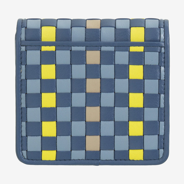 Cartera Pequeña de Mujer DUDU en Piel Trenzada - Elegante y Compacta con Compartimentos para Tarjetas, Tarjetas, Billetes y Monedas - Diseño Refinado