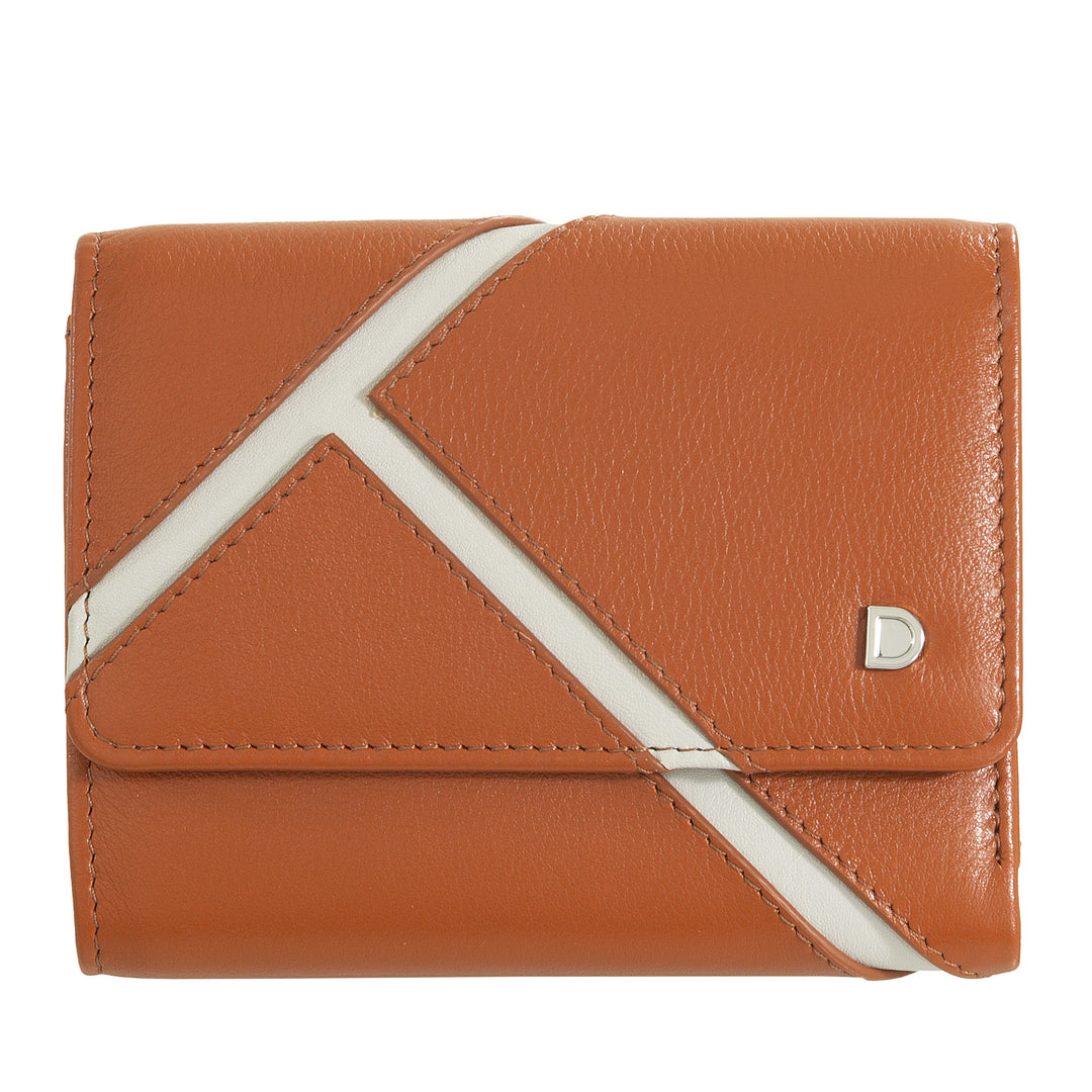 DUDU Petit portefeuille en cuir pour femme inspiré du tennis - Compact avec porte-cartes de crédit, porte-monnaie avec fermeture éclair et espèces