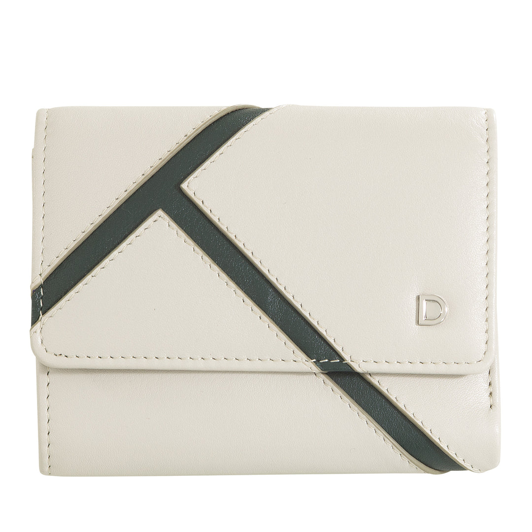 DUDU Petit portefeuille en cuir pour femme inspiré du tennis - Compact avec porte-cartes de crédit, porte-monnaie avec fermeture éclair et espèces