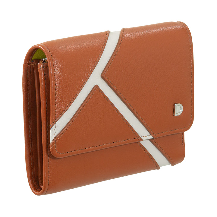 DUDU Petit portefeuille en cuir pour femme inspiré du tennis - Compact avec porte-cartes de crédit, porte-monnaie avec fermeture éclair et espèces