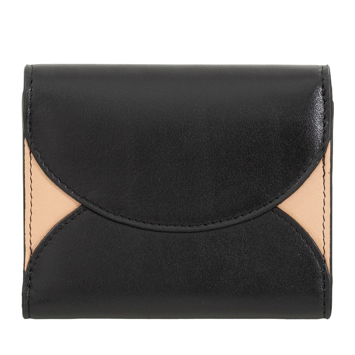 DUDU Petit portefeuille compact en cuir pour femme avec porte-cartes et porte-monnaie – Portefeuilles élégants et spacieux en cuir véritable pour femme