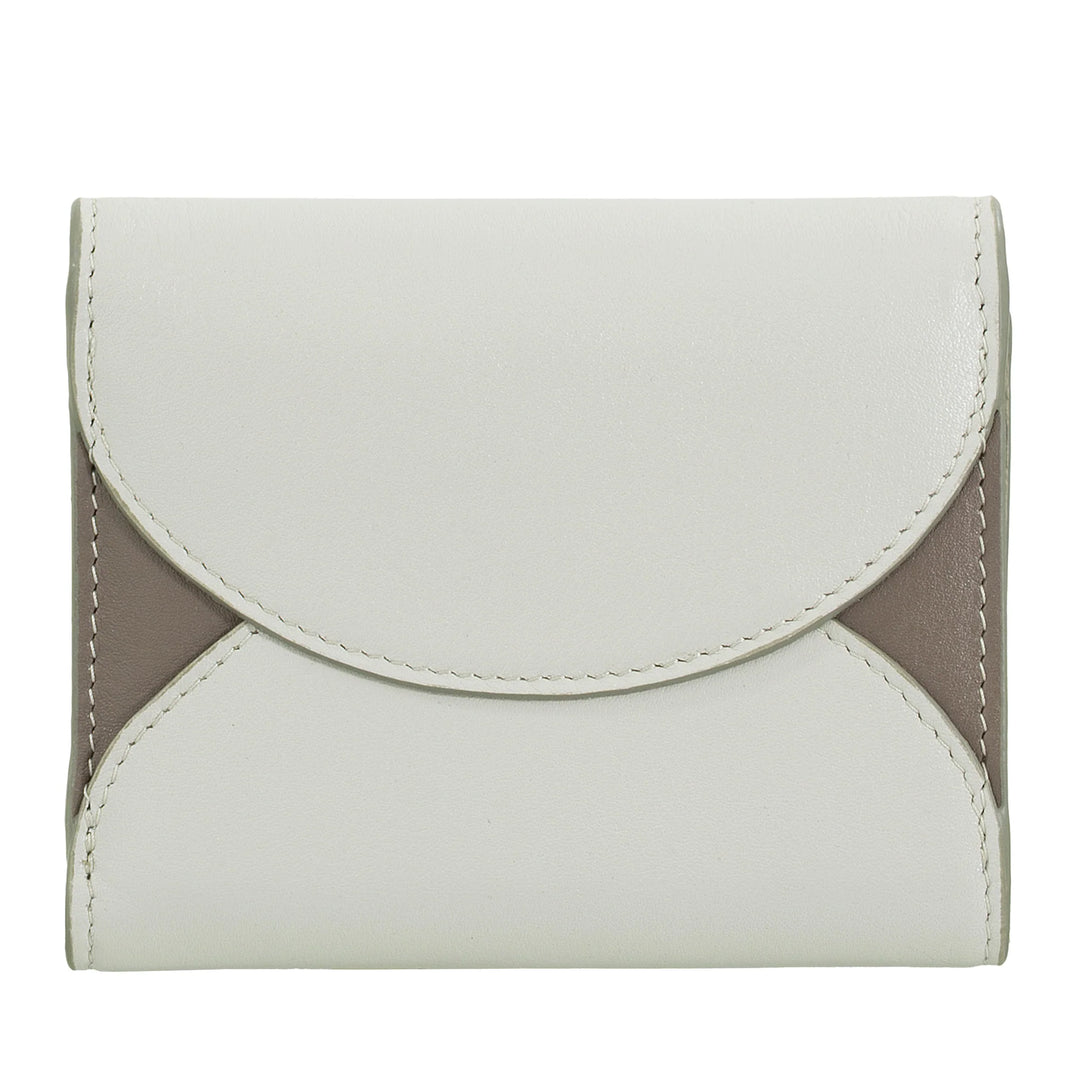 DUDU Petit portefeuille compact en cuir pour femme avec porte-cartes et porte-monnaie – Portefeuilles élégants et spacieux en cuir véritable pour femme