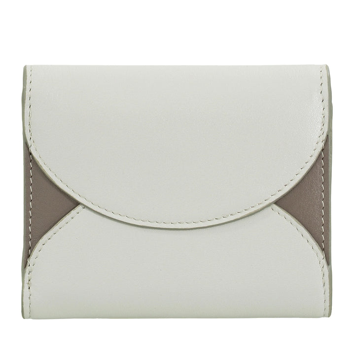 DUDU Petit portefeuille compact en cuir pour femme avec porte-cartes et porte-monnaie – Portefeuilles élégants et spacieux en cuir véritable pour femme