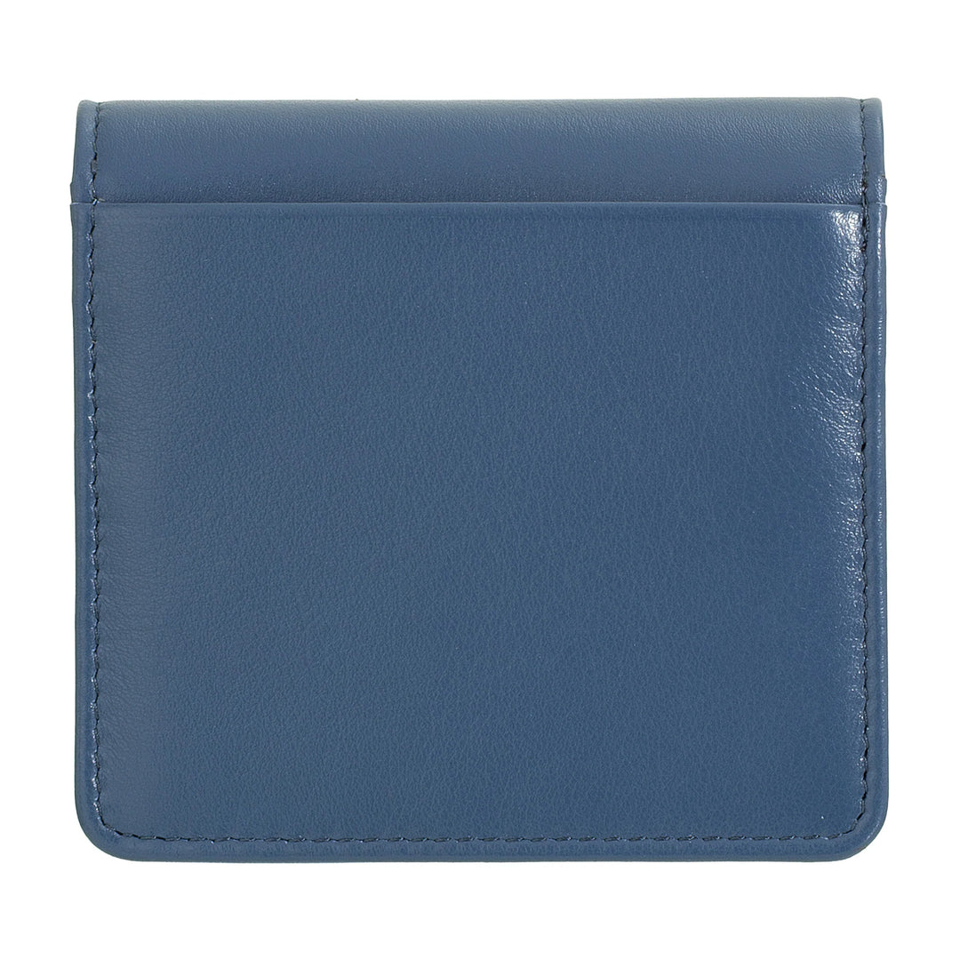 DUDU Cartera de Mujer Pequeña Ultra Compacta Colorida de Piel Blindada RFID con Cremallera Interna y 8 Tarjeteros
