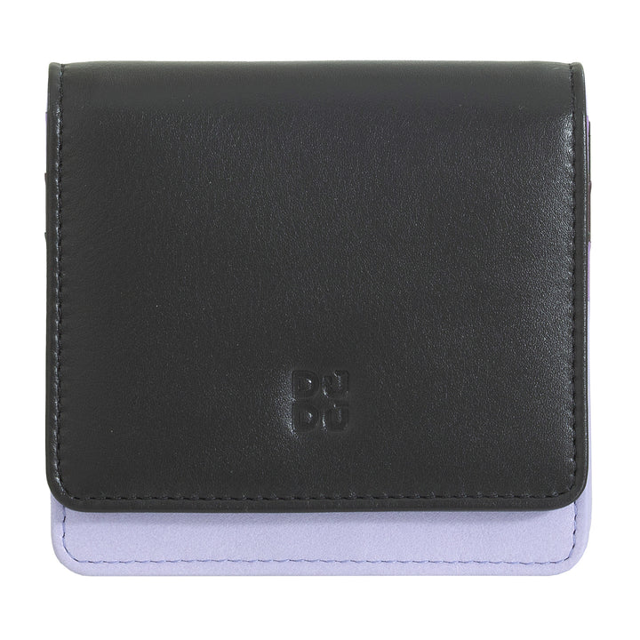 Dudu Women's Women Willet in Skop Legant Rfid Ultra Compact Colorful RFID con cremallera interna y 8 tarjetas de tarjeta