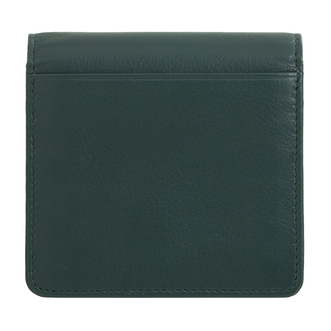 DuDu Small Women's Wallet in Skop Leather Ultra Compact Colored RFID med interne lynlås og 8 kortkortindehavere