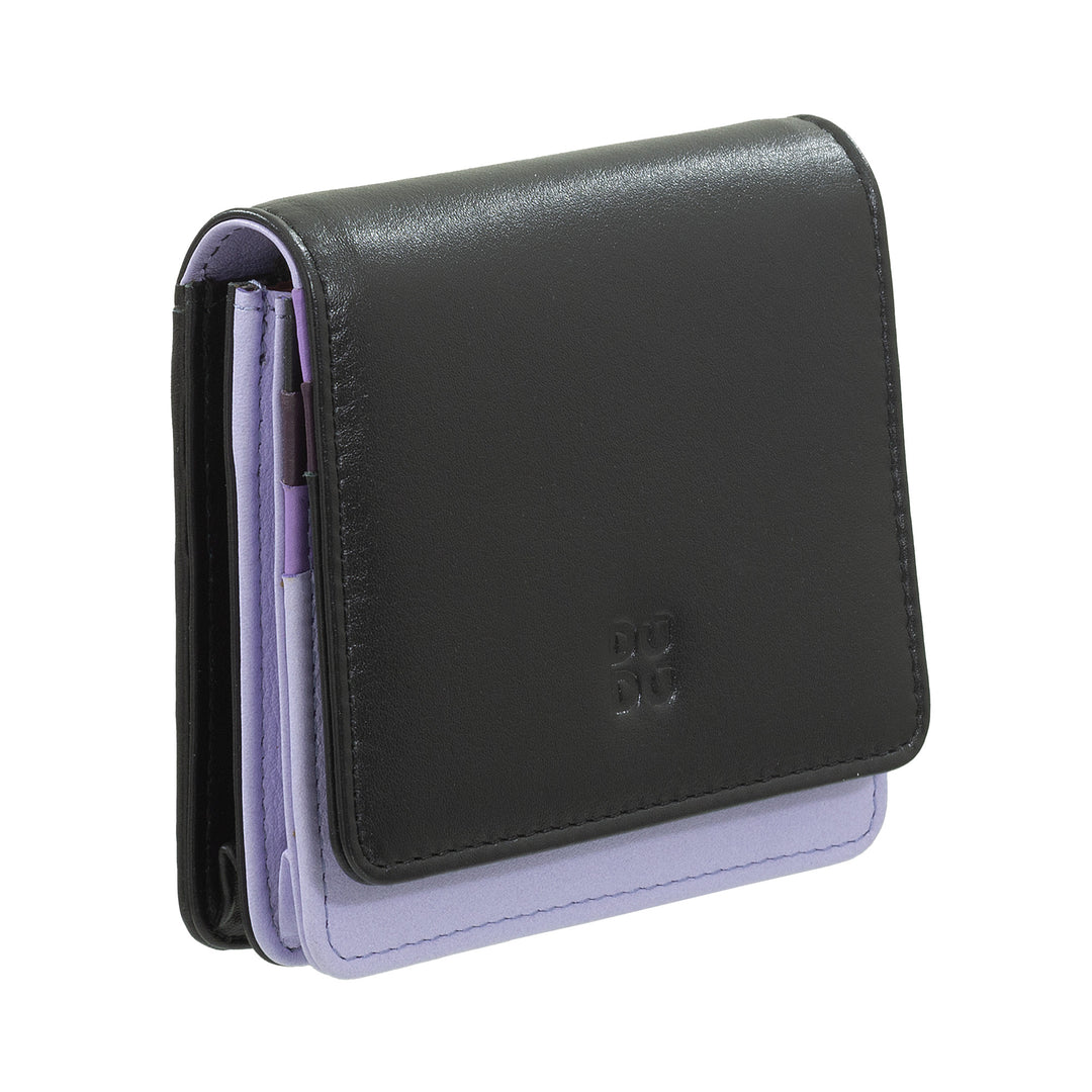 Dudu Women's Women Wallet in Skop Legant RFID Ultra Compact Colorful RFID med intern glidelås og 8 kortkortholdere