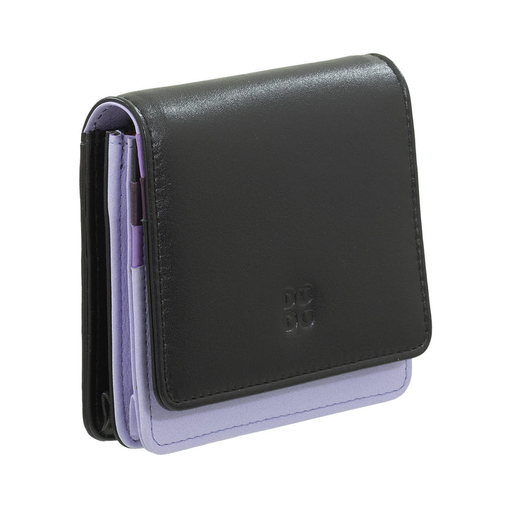 Dudu Women's Women Willet in Skop Legant Rfid Ultra Compact Colorful RFID con cremallera interna y 8 tarjetas de tarjeta