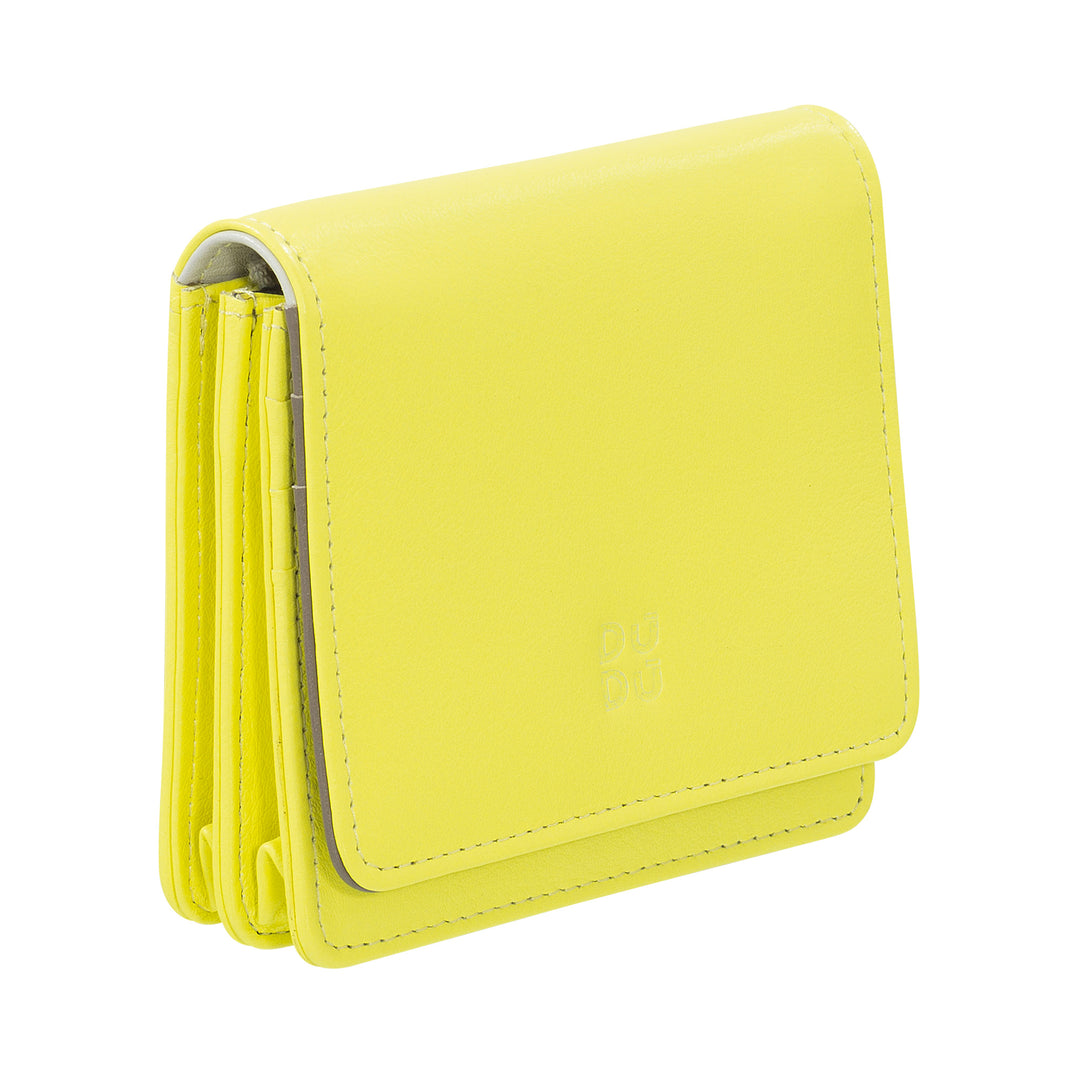 Skop의 Dudu Women 's Women 지갑 Skop Legant RFID Ultra Compact Colorful RFID 내부 지퍼 및 8 개의 카드 카드 소지자 8 개