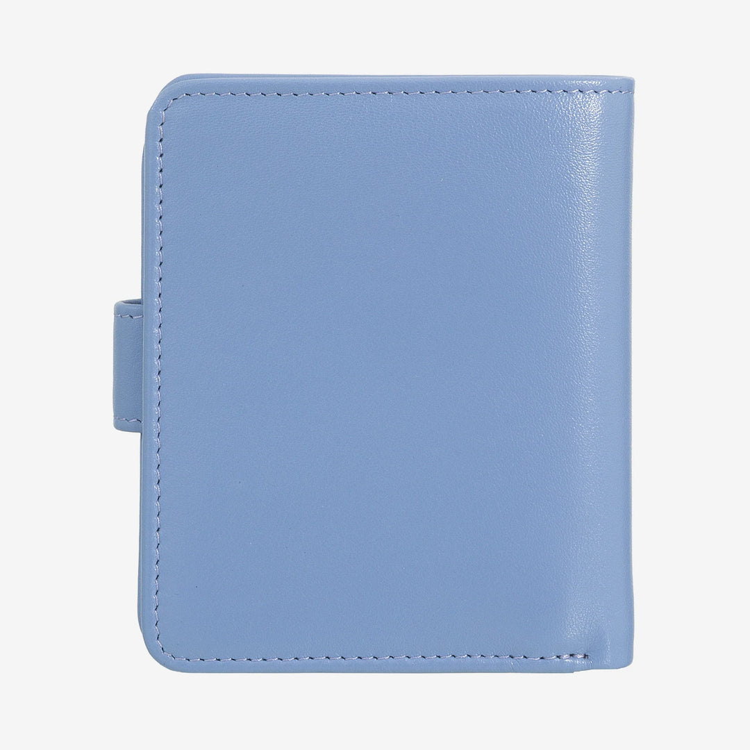 DUDU Petit Portefeuille en Cuir pour Femme avec Porte-Monnaie à Fermeture éclair, Portefeuille Compact avec Fermeture à Bouton, Porte-Billets, Porte-Cartes et Protection RFID