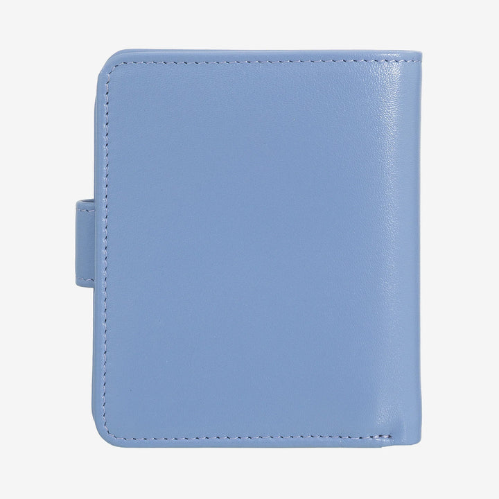 DUDU Petit Portefeuille en Cuir pour Femme avec Porte-Monnaie à Fermeture éclair, Portefeuille Compact avec Fermeture à Bouton, Porte-Billets, Porte-Cartes et Protection RFID