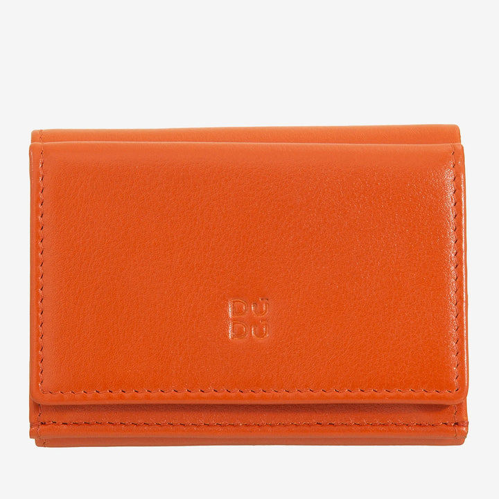 DUDU Petit Portefeuille pour Homme en Cuir, Portefeuilles pour Femme, Design Compact avec Porte-Monnaie pour Billets et Cartes