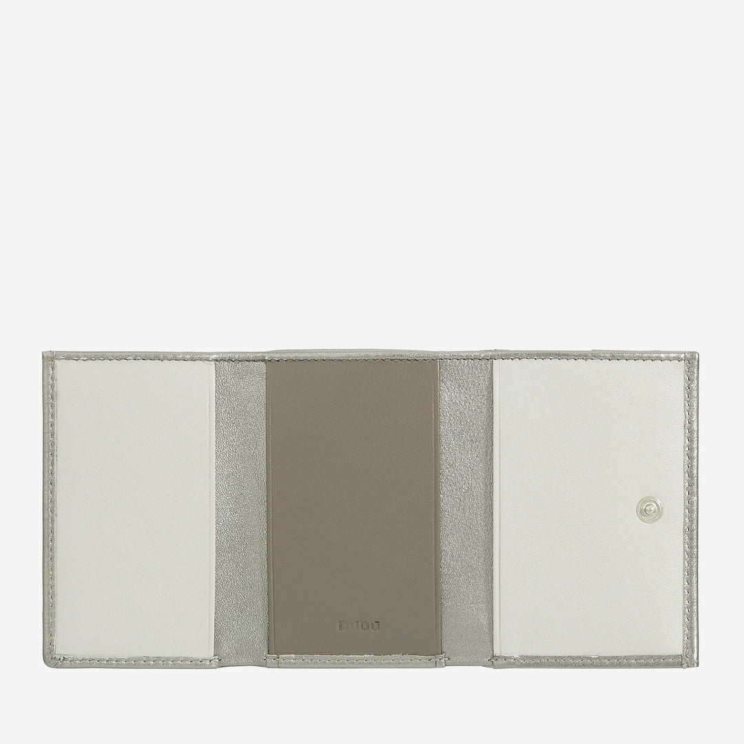 DUDU Cartera Pequeña de Hombre en Piel, Carteras de Mujer, Diseño Compacto con Monedero para Billetes y Tarjetas