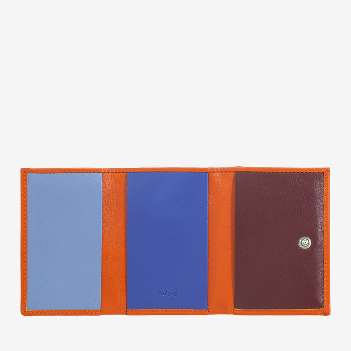 DUDU Petit Portefeuille pour Homme en Cuir, Portefeuilles pour Femme, Design Compact avec Porte-Monnaie pour Billets et Cartes