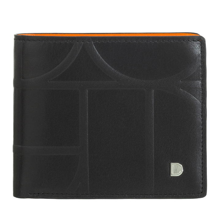 DUDU Petit Portefeuille Homme RFID en Cuir Imprimé, Portefeuilles Porte-Cartes avec Rabat Interne, Sans Porte-Monnaie, Poche avec Filet