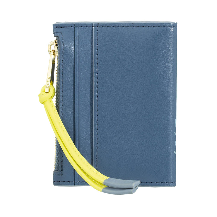 DUDU Tarjetero pequeño de piel para mujer - Tarjetero compacto y delgado con cremallera para monedas, compartimentos para tarjetas, documentos, adecuado para bolsos pequeños