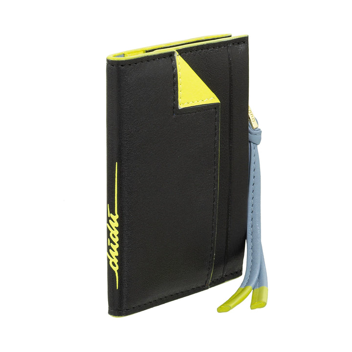 DUDU Portafoglio Porta Carte Donna in Pelle Piccolo - Portacarte Compatto Slim con Zip per Monete, Scomparti per Tessere, Documenti, Adatto a Borse Piccole