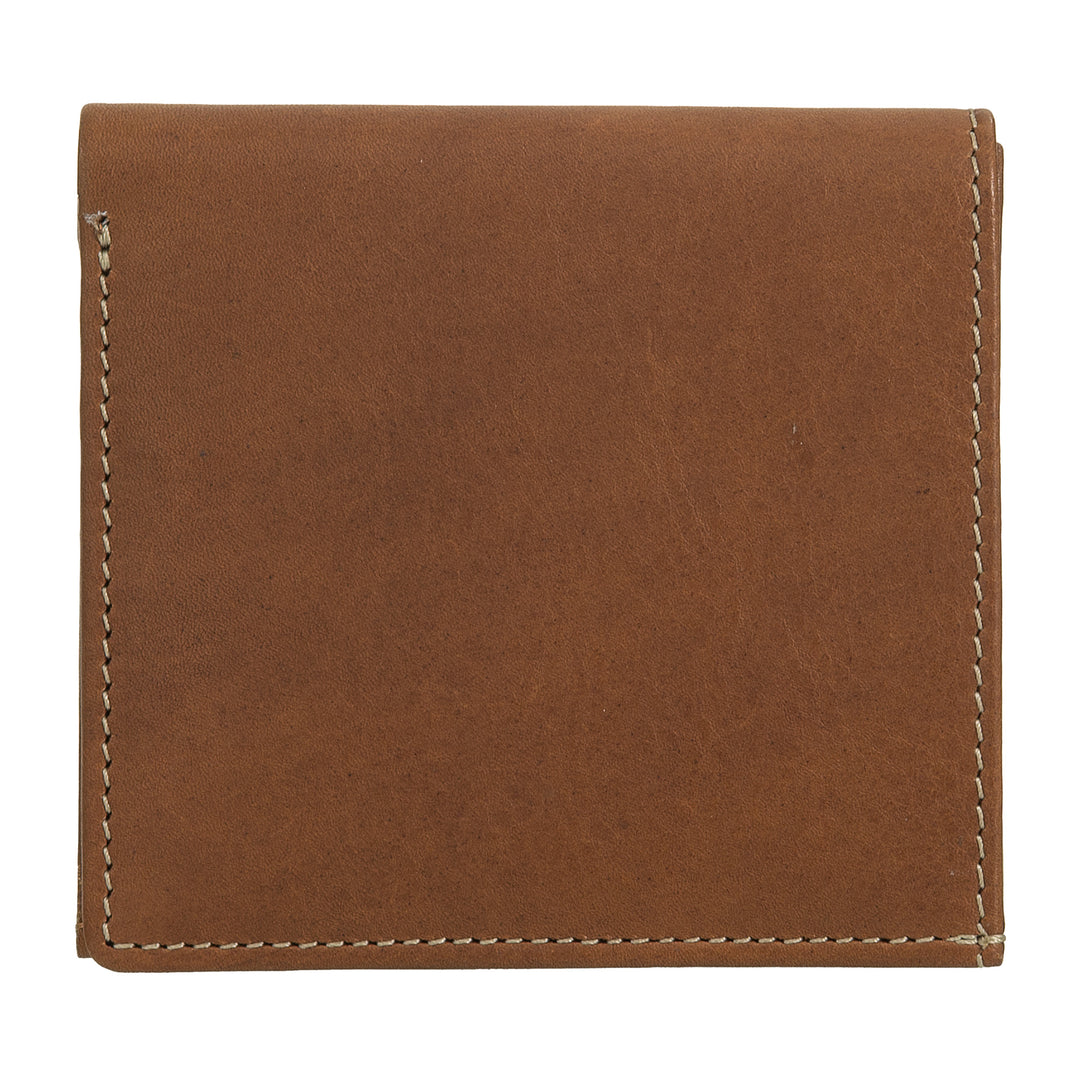 Nuvola Pelle Portefeuille en Cuir pour Homme avec Porte-Monnaie - Portefeuille Compact en Cuir Véritable avec Porte-Cartes, Billets et Bouton de Fermeture - Design Classique et Fonctionnel