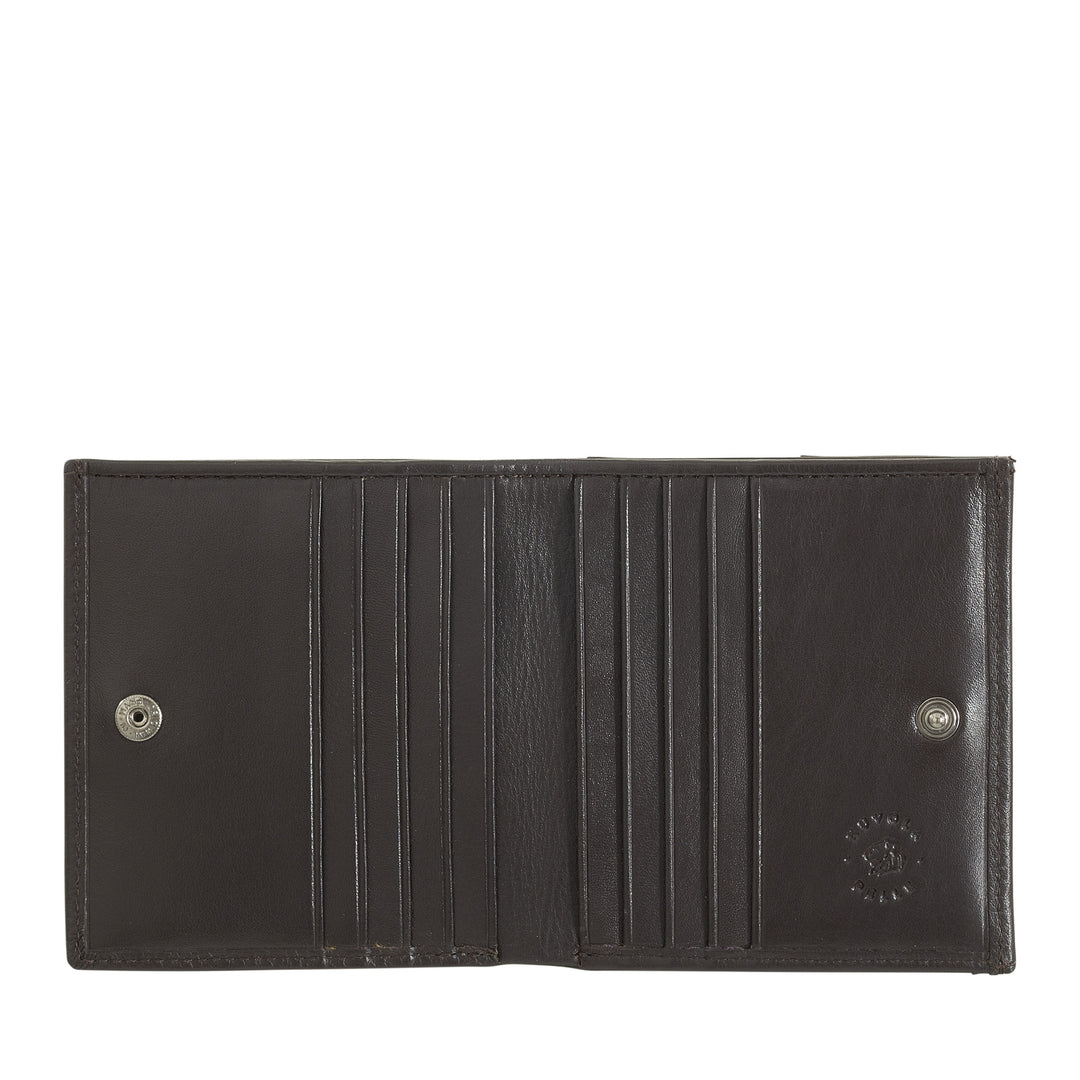 Nuvola Leather Portefeuille Homme Petit en cuir Nappa avec pochette et porte-cartes