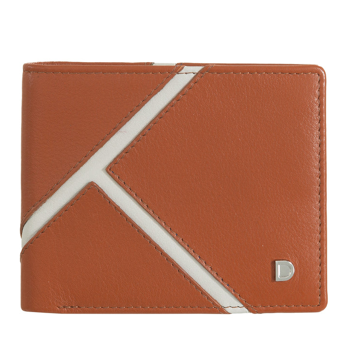 DUDU Portefeuille Compact en Cuir pour Homme - Design Inspiré du Tennis - Petit Portefeuille avec Porte-Monnaie, Poches pour Cartes et Billets