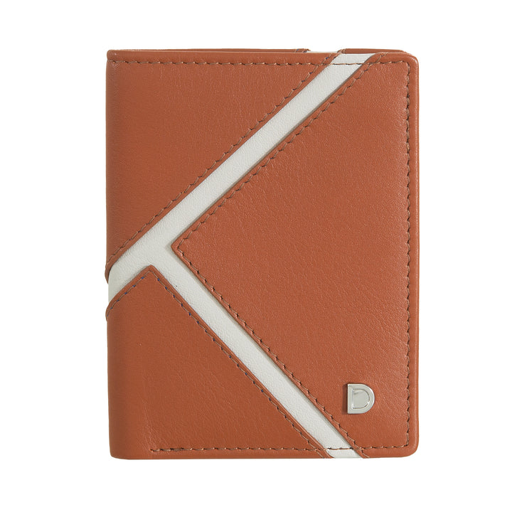 DUDU Portafoglio Uomo Piccolo Slim in Vera Pelle – Design Tennis con Tasche Porta Carte e Banconote – Compatto e Originale