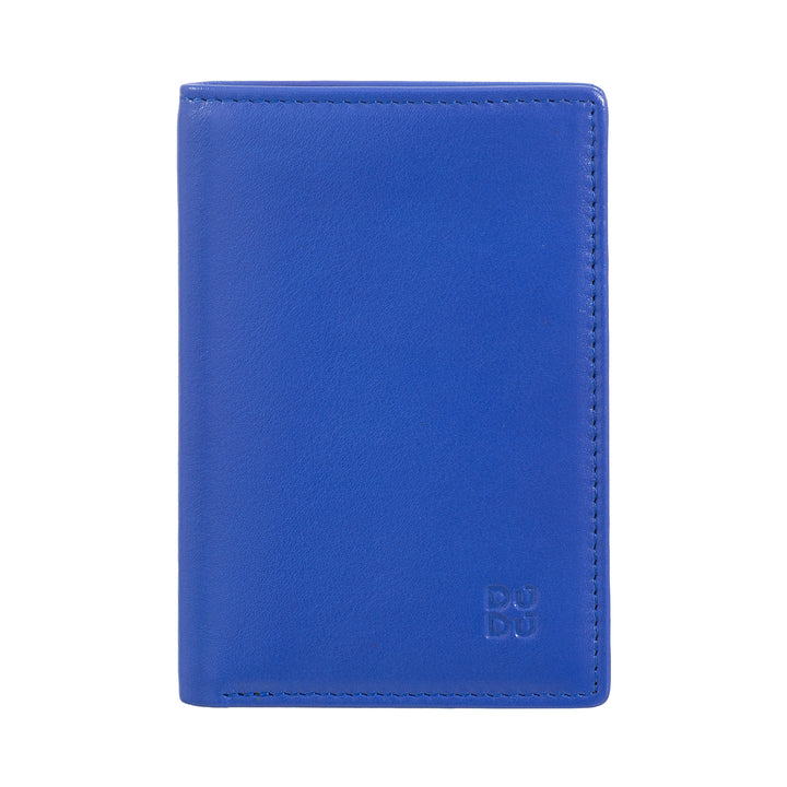 DUDUDU Billetera Hombre de Cuero Pequeño, Cartera Hombre Slim Compacto con Portatarjetas de Crédito, Portabilletes de Dinero en Efectivo, Portabilletes Zip, con Protección RFID