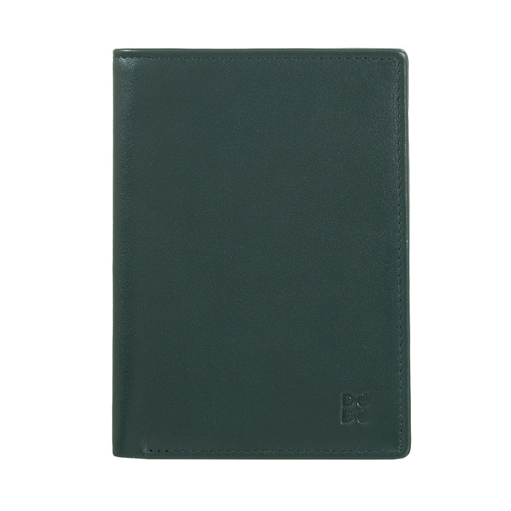 DUDU Portefeuille Slim pour Homme en Cuir Véritable, Petit et Fin, Porte-Monnaie et Cartes de Crédit, Porte-Cartes Compact avec Fermeture Éclair Interne, Design Minimal