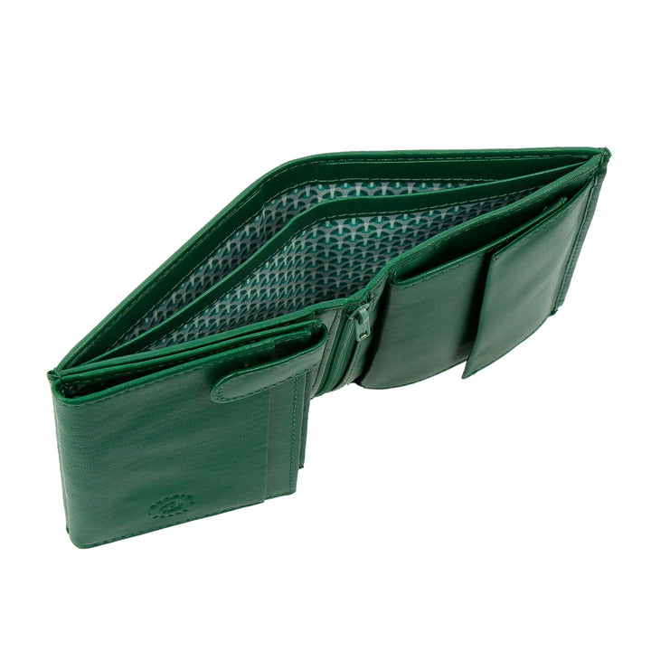 Cartera vertical para hombre Nuvola Pelle en piel de napa con monedero y tarjetero