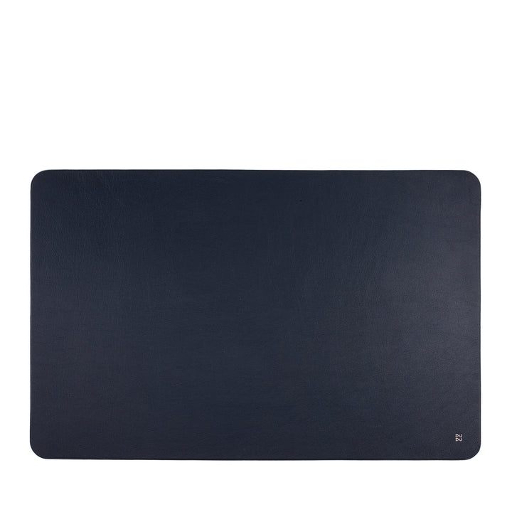 DUDU Office Desk Pad in Two-Tone Leather CM 61x40, Double-Side Rollable, Soft Non-Slip Without Seams