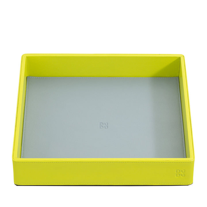 DUDU Entryway Designer Colored Leather Pocket Tray with Gift Box