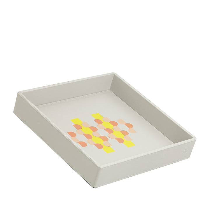DUDU Entryway Designer Bandeja de bolsillo de cuero de colores con caja de regalo