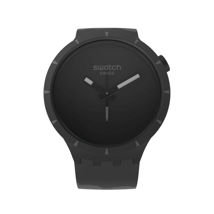 Swatch relógio Bioceramic BASALT Originals Big Bold 47 milímetros SB03B110
