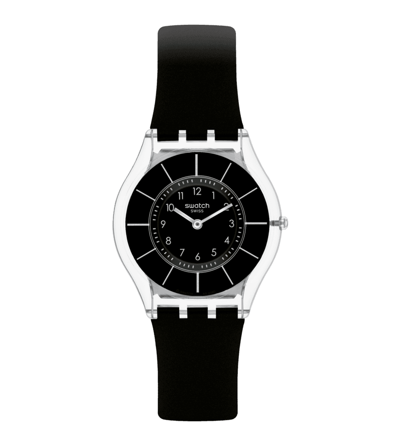 Swatch orologio BLACK CLASSINESS Originals Skin 34mm SS08K103 - Capodagli 1937
