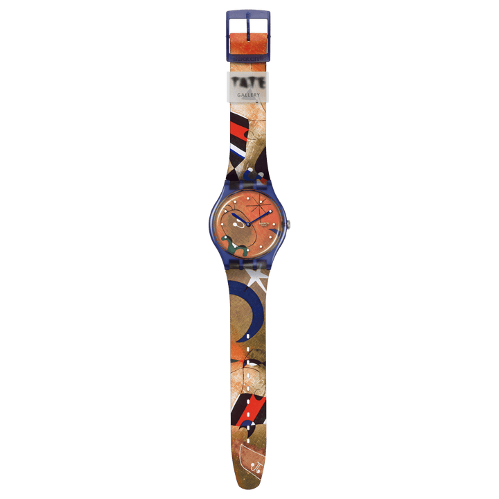 Swatch orologio MIRO'S WOMEN & BIRD IN THE MOONLIGHT Special Edition TATE GALLERY Originals New Gent 41mm SO29Z136 - Capodagli 1937