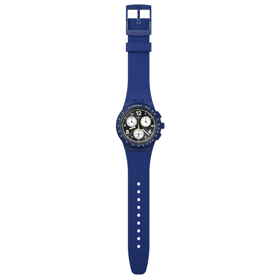 Swatch orologio NOTHING BASIC ABOUT BLUE Originals Chrono SUSN418 - Capodagli 1937