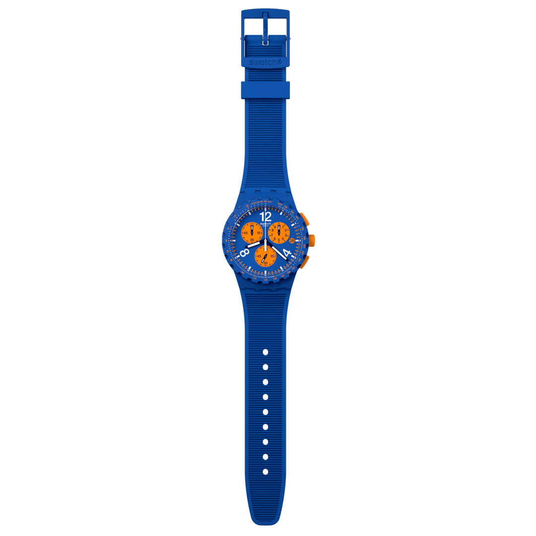 Swatch orologio PRIMARILY BLUE Originals Chrono 42mm SUSN419 - Capodagli 1937