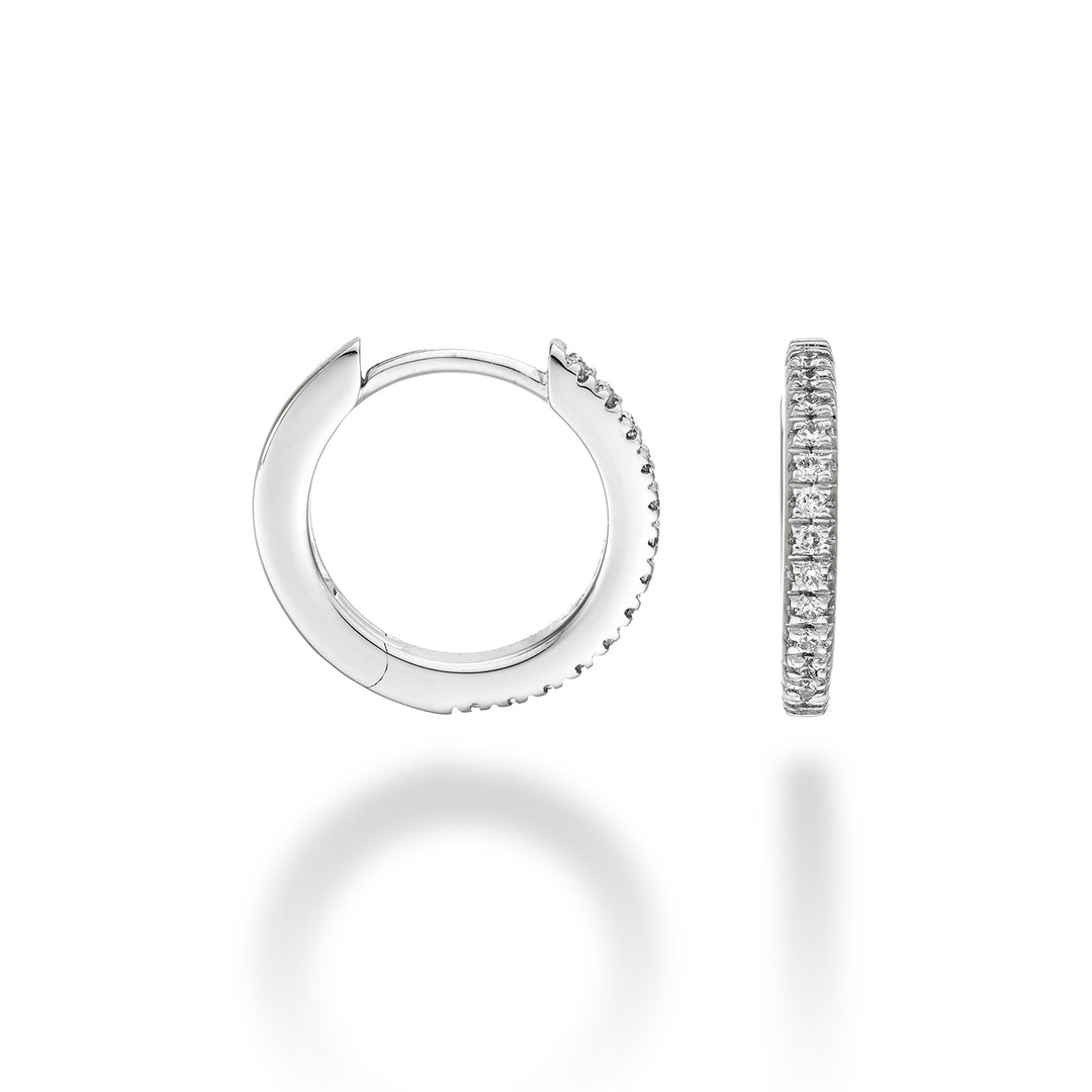 Mikiko or 18k ct.0.13 size 3 white gold diam. east. 13.5mm MO5077O4BR013-3