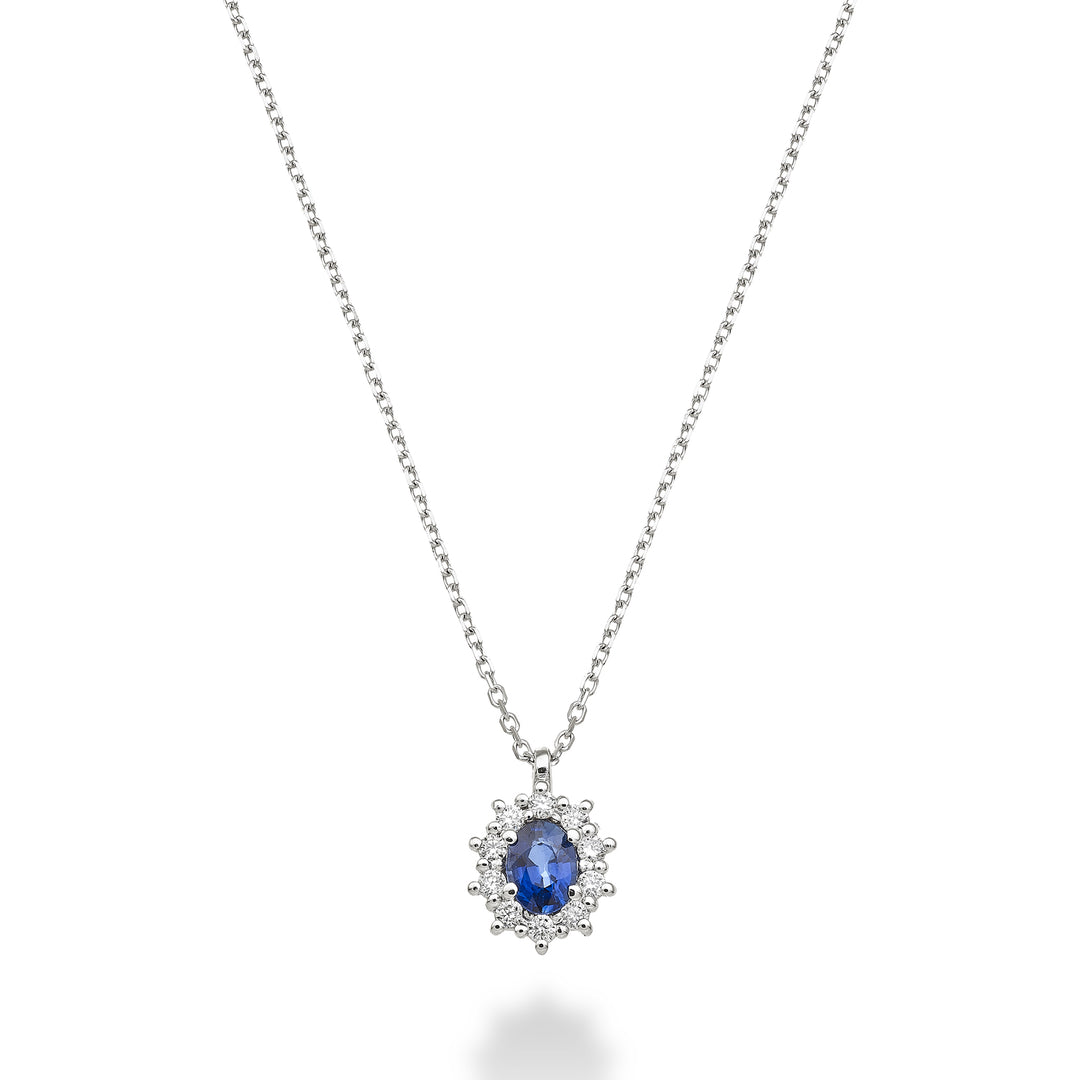 Nihama cl 9k saphir no. ovale 4x3 ct.0,20 diam. 0,08 ct ND5125R4ZFN