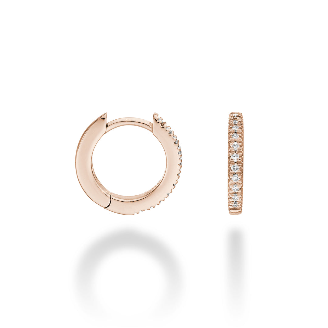 Mikiko or 18k ct.0,11 mis.2 oro rosè diam. est. 12mm MO5077O3BR011-2