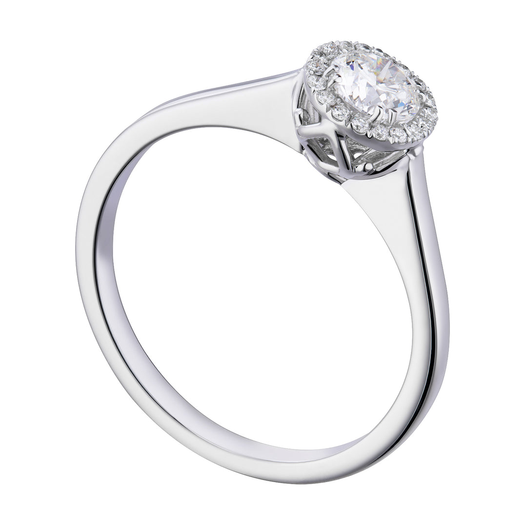 Solitario Forevermark de World Diamond Group con contorno, ct. 0,45-0,54 ACTFM010ADI5-19080110013