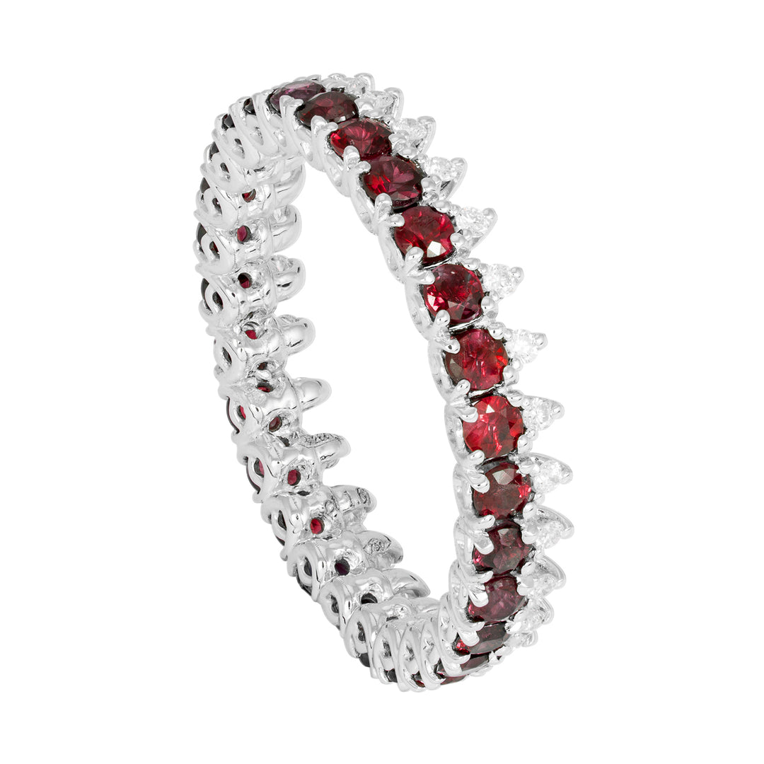 Anillo Golay con diamantes y rubíes ADG015RUDI-17291110197
