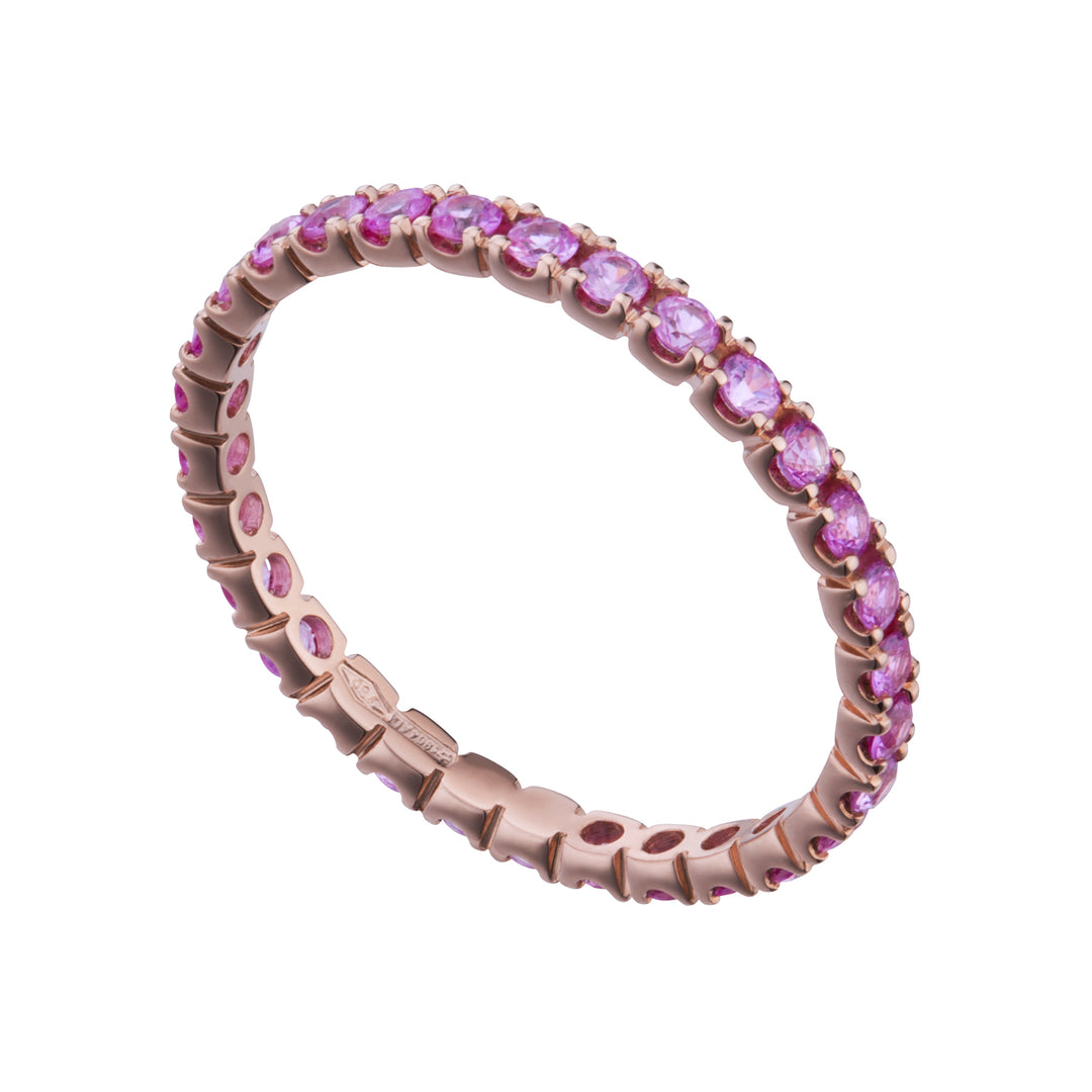 Anillo de dedo World Diamond Group diam. Zafiros rosas de 2,10 mm AET011055ZP-21070110027
