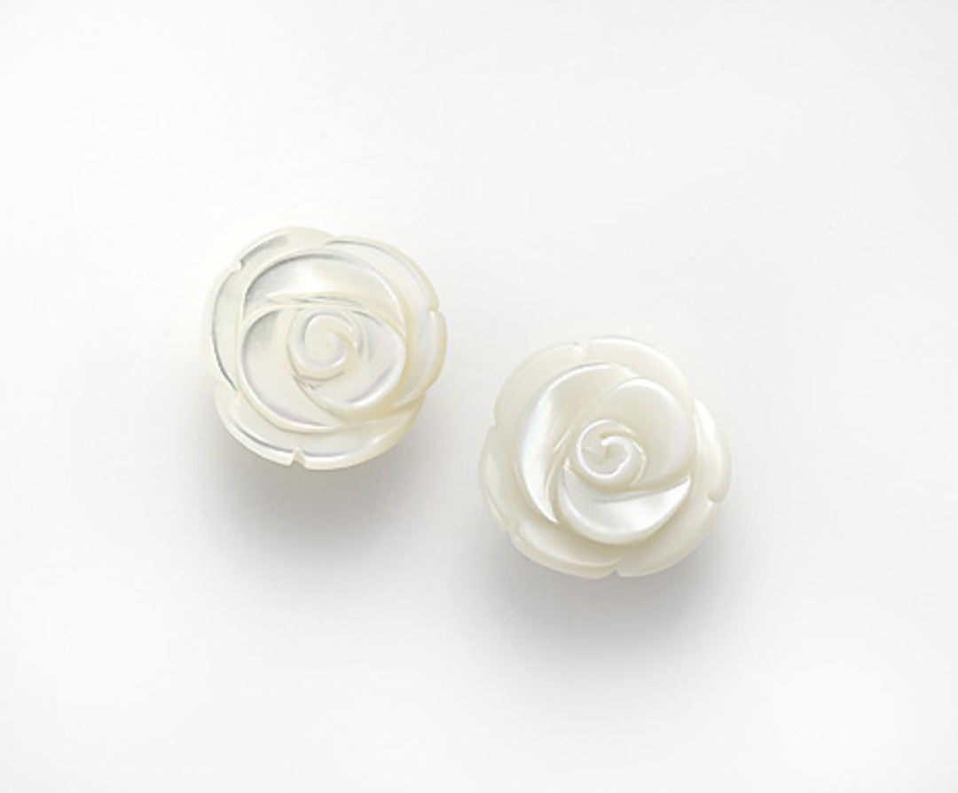Mikiko or 9k rosa madreperla 15mm MO1366R4ROSA015