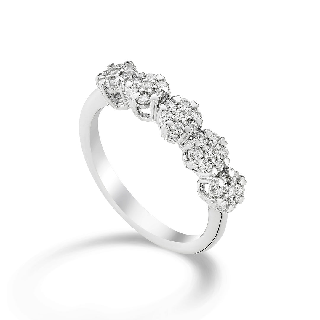 Golay riviera with 5 linear multistone with diamonds ct. 0 AR5M001D050-22354110032