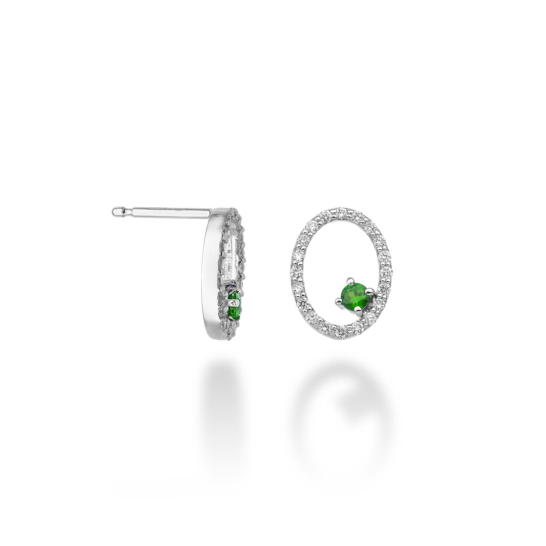 World Diamond Group or 18k "ovale" smeraldo n. ct. 0,14 dia ct. 0,30 GO5137O4SMN044