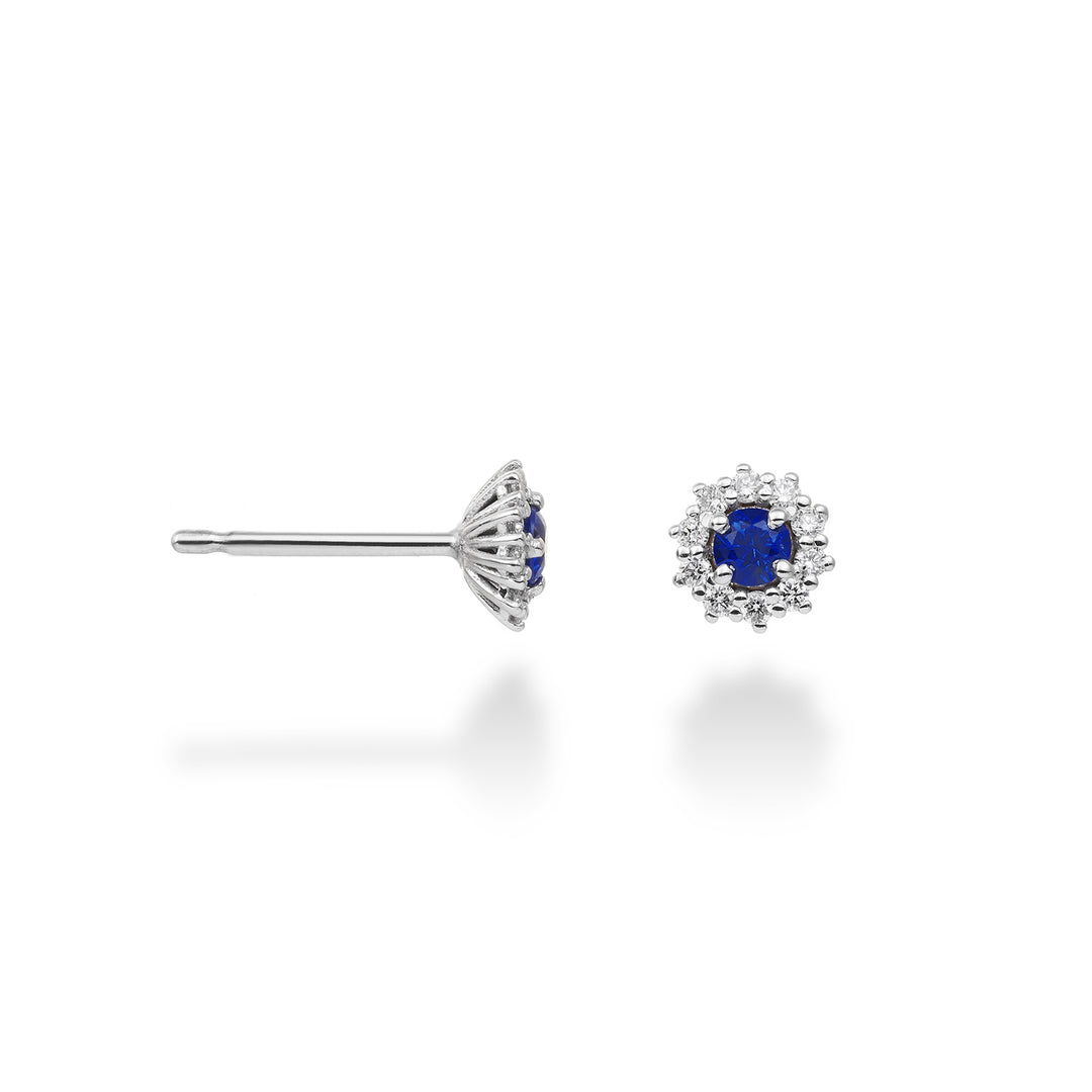 Nihama o zafiro de 18k no. ct.0,24 diám. 0,14 ct talla 2 NO5067O4ZFN024