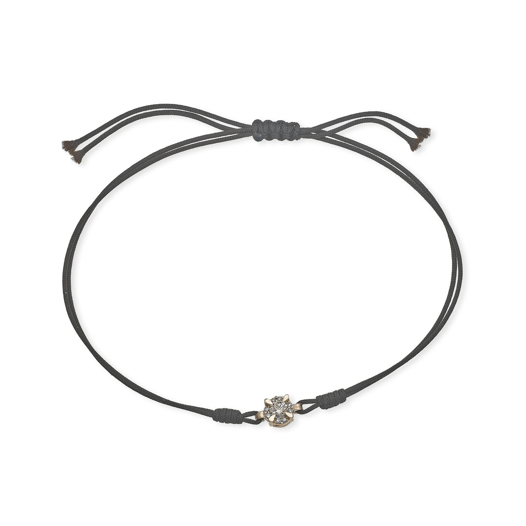 Mikiko br 18k ct.0,17 diam marrón cuadrado talla 3 oro rosa/marrón MB5055O3BW3MA