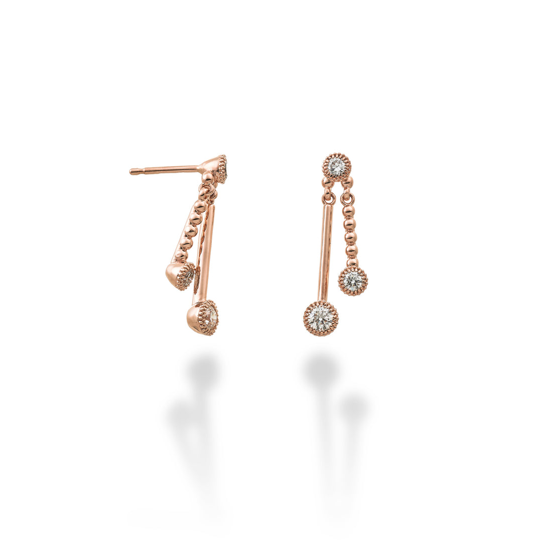 Golay or 18kt trilogy scalare ct.0,72 (0,09+0,09+0,18) oro rosa GOTRS049DIO3